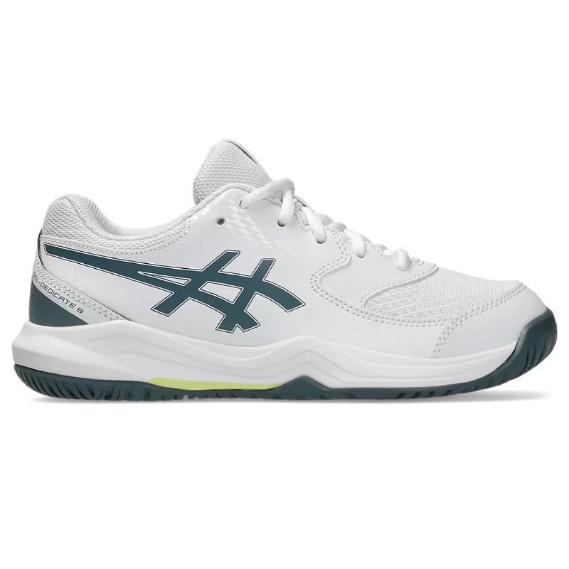 Chaussure Enfant Asics Gel Dedicate 8 GS Toutes Surfaces Blanc
