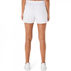 Achat Short Femme Asics 2en1 Court Blanc