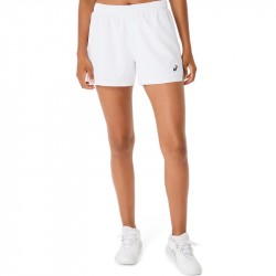 Short Femme Asics 2en1 Court Blanc