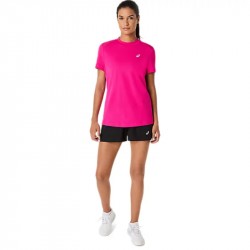 Tee-Shirt Femme Asics Court Rose