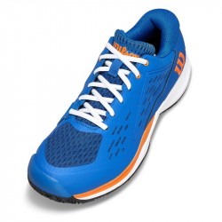 Promo Chaussure Enfant Wilson Rush Pro Ace Toutes Surfaces Bleu