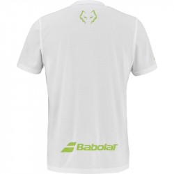 Achat Tee-Shirt de Padel Babolat Crew Neck Lebron Blanc