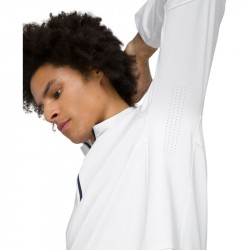 Promo Haut Manches Longues Wilson Elevate Performance 1/2 Zip Blanc