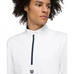 Prix Haut Manches Longues Wilson Elevate Performance 1/2 Zip Blanc