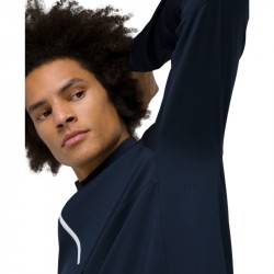 Vente Haut Manches Longues Wilson Elevate Performance 1/2 Zip Bleu Marine