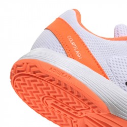 Chaussure Enfant Adidas CourtFlash Blanc/Orange