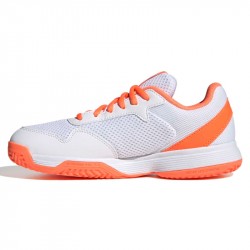 Achat Chaussure Enfant Adidas CourtFlash Blanc/Orange