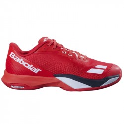Chaussure Babolat Jet Mach 4 Toutes Surfaces Rouge