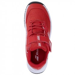 Promo Chaussure Enfant Babolat Pulsion Scratch Toutes surfaces Rouge