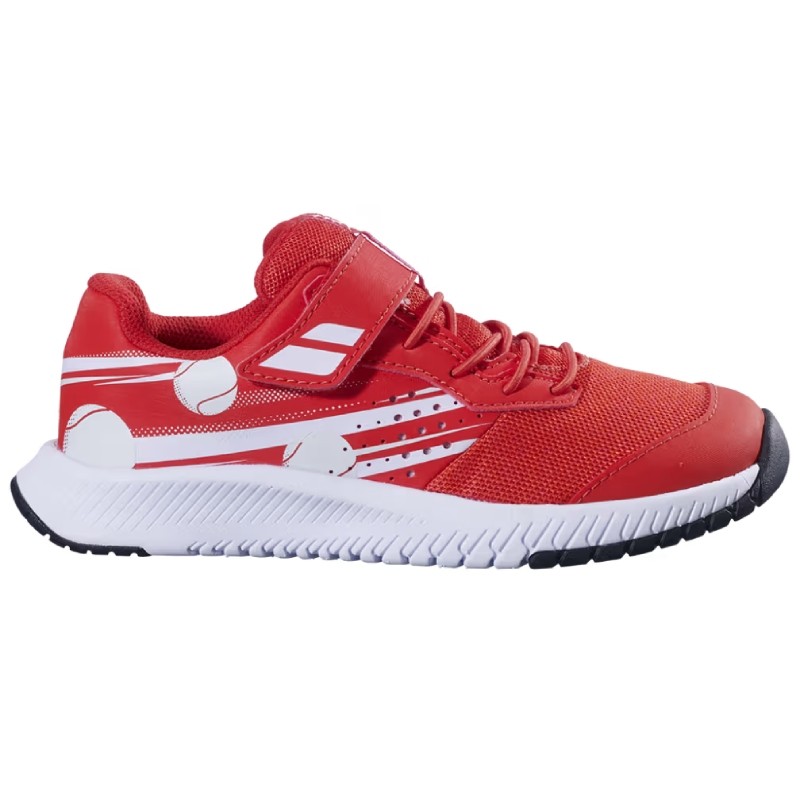 Chaussure Enfant Babolat Pulsion Scratch Toutes surfaces Rouge