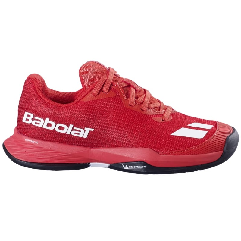 Chaussure Enfant Babolat Jet Mach 3 Toutes Surfaces Rouge