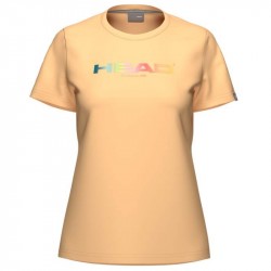 Tee-Shirt Femme Head Rainbow Orange