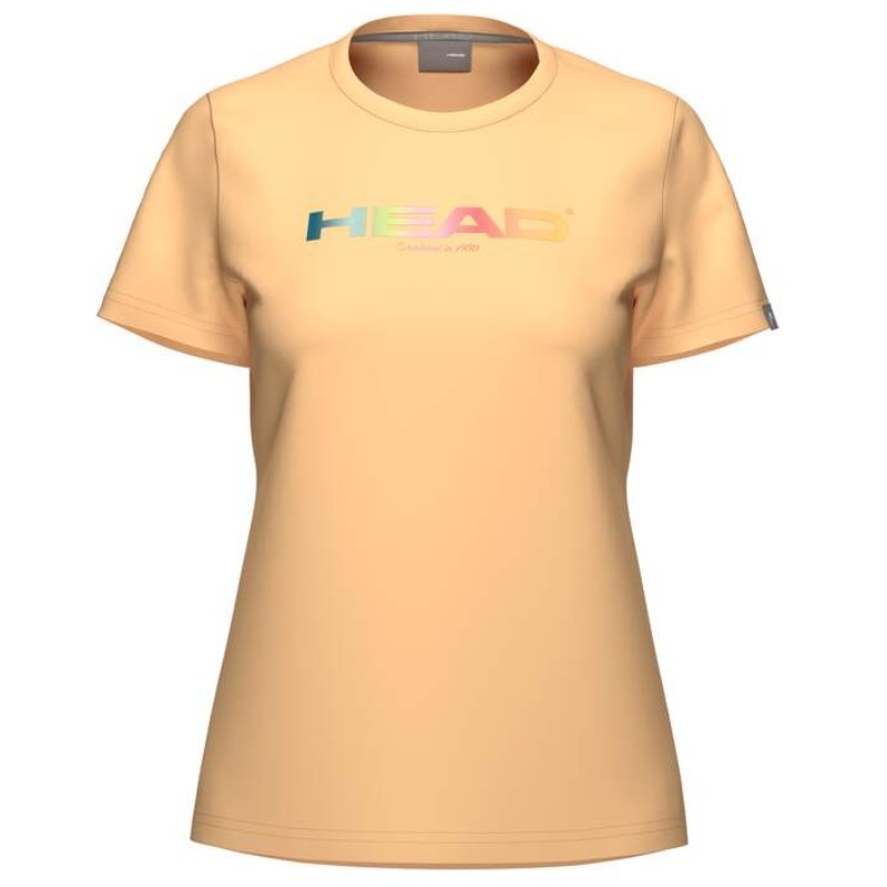Tee-Shirt Femme Head Rainbow Orange