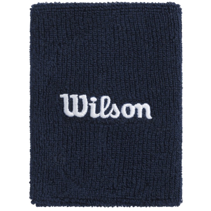 Serre-Poignets Wilson Wide Terry x2 Bleu Marine