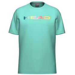 Tee-Shirt Enfant Head Rainbow Turquoise