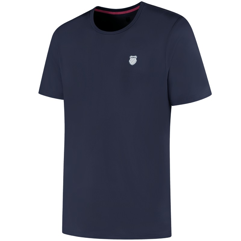 Tee-Shirt K-Swiss Hypercourt Basic Bleu Marine