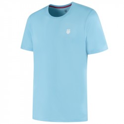Tee-Shirt K-Swiss Hypercourt Basic Bleu Ciel