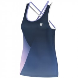 Débardeur Femme K-Swiss Hypercourt Singlet Print Bleu Marine