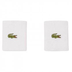 Serre-Poignets Lacoste Jersey Stretch x2 Blanc
