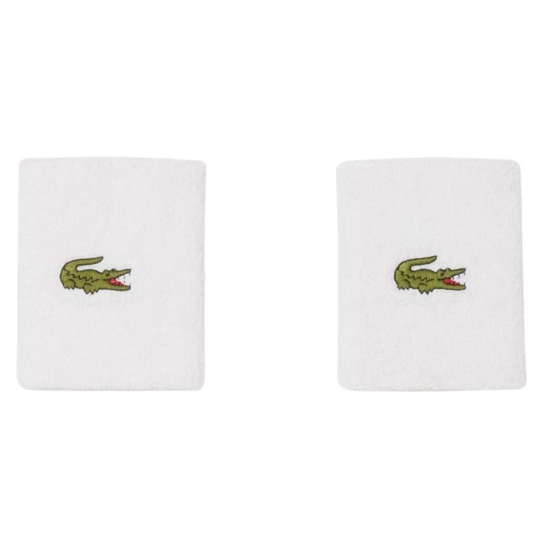 Serre-Poignets Lacoste Jersey Stretch x2 Blanc