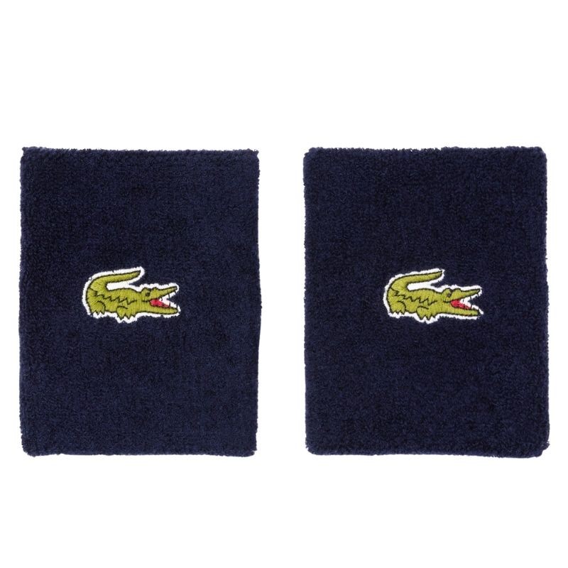 Serre-Poignets Lacoste Jersey Stretch x2 Bleu Marine