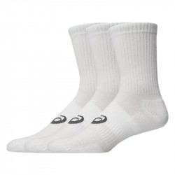 3 Paires de Chaussettes Asics Crew Blanc