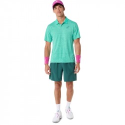 Polo Asics Match Jacquard Vert pas cher