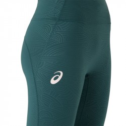 Promo Legging Femme Asics Game 7/8 Tight Vert