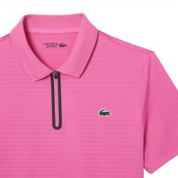 Promo Polo Lacoste Tennis Jacquard Stretch Ultra Dry Rose