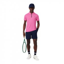 Polo Lacoste Tennis Jacquard Stretch Ultra Dry Rose