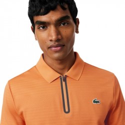 Prix Polo Lacoste Tennis Jacquard Stretch Ultra Dry Orange