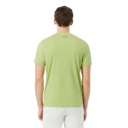 Achat Tee-Shirt Lacoste Tennis Jacquard Stretch Ultra Dry Vert