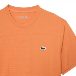 Promo Tee-Shirt Lacoste Tennis Jacquard Stretch Ultra Dry Orange