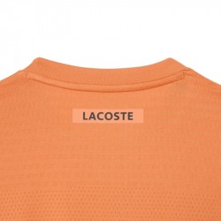 Vente Tee-Shirt Lacoste Tennis Jacquard Stretch Ultra Dry Orange
