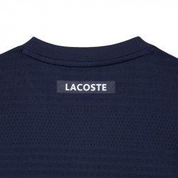 Vente Tee-Shirt Lacoste Tennis Jacquard Stretch Ultra Dry Bleu Marine