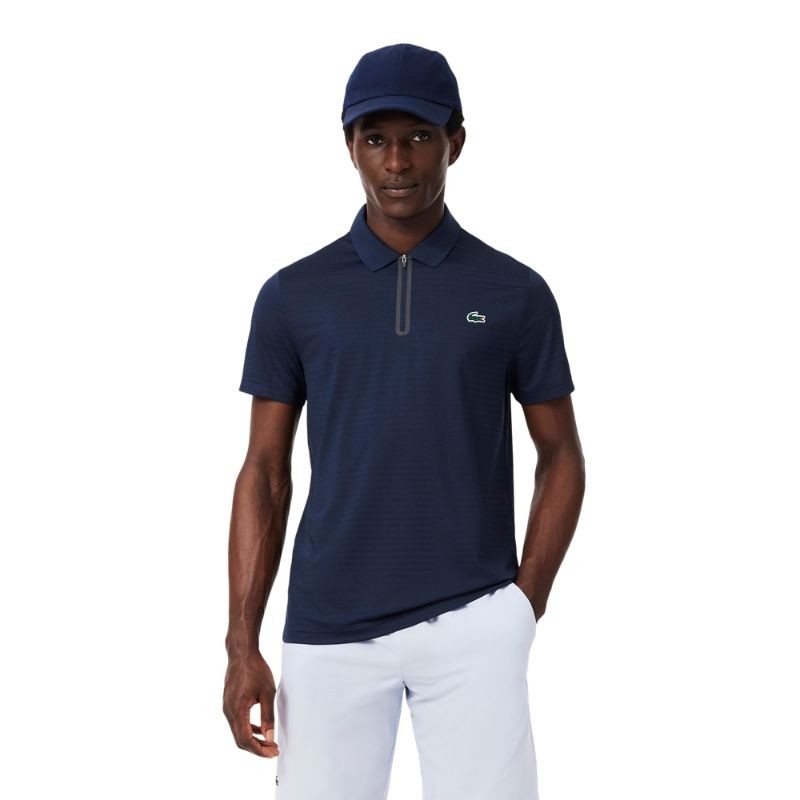 Polo Lacoste Tennis Jacquard Stretch Ultra Dry Bleu Marine