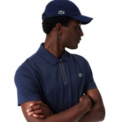Prix Polo Lacoste Tennis Jacquard Stretch Ultra Dry Bleu Marine