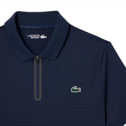 Promo Polo Lacoste Tennis Jacquard Stretch Ultra Dry Bleu Marine