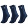 3 Paires de Chaussettes Tecnifibre Classic Bleu Marine