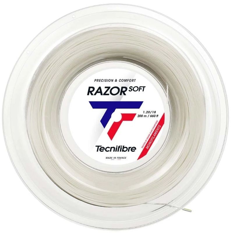 Bobine de Cordage Tecnifibre Razor Soft Blanc (200m)