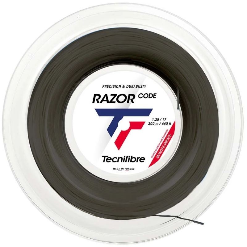 Bobine de Cordage Tecnifibre Razor Code Noir (200m)