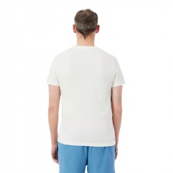 Achat Tee-Shirt Lacoste Tennis Ultra Dry Edition Roland Garros Blanc