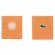 Serre-Poignets Lacoste Edition Roland Garros x2 Orange