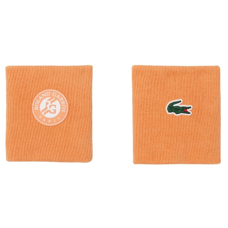 Serre-Poignets Lacoste Edition Roland Garros x2 Orange