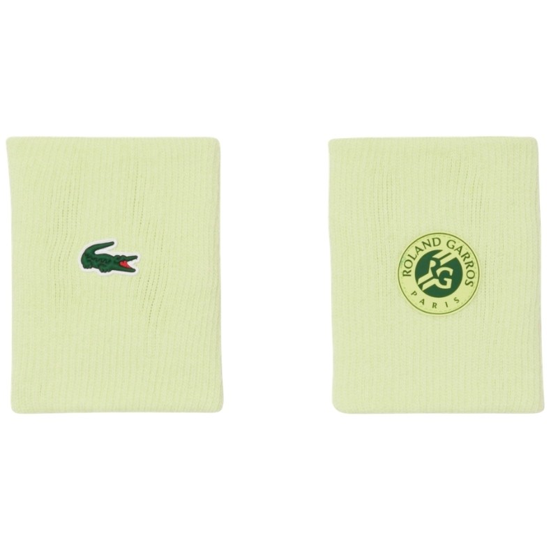 Serre-Poignets Lacoste Edition Roland Garros x2 Vert