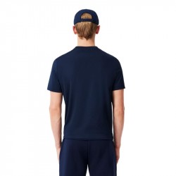Achat Tee-Shirt Lacoste Sport Léger Strech Bleu Marine