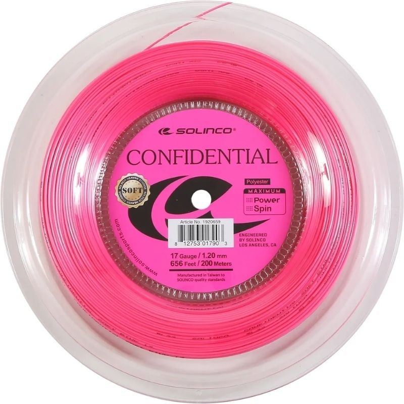 Bobine de cordage Solinco Confidential Soft (200m)