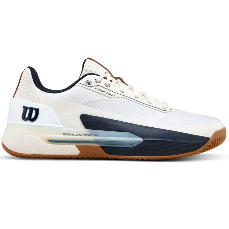 Chaussure Wilson Rush Tour 5 Terre Battue Blanc