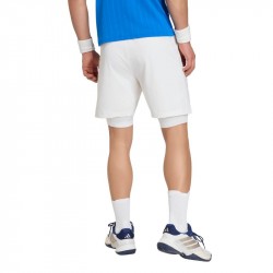 Achat Short Adidas 2 en 1 Climacool Blanc