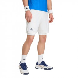 Short Adidas 2 en 1 Climacool Blanc